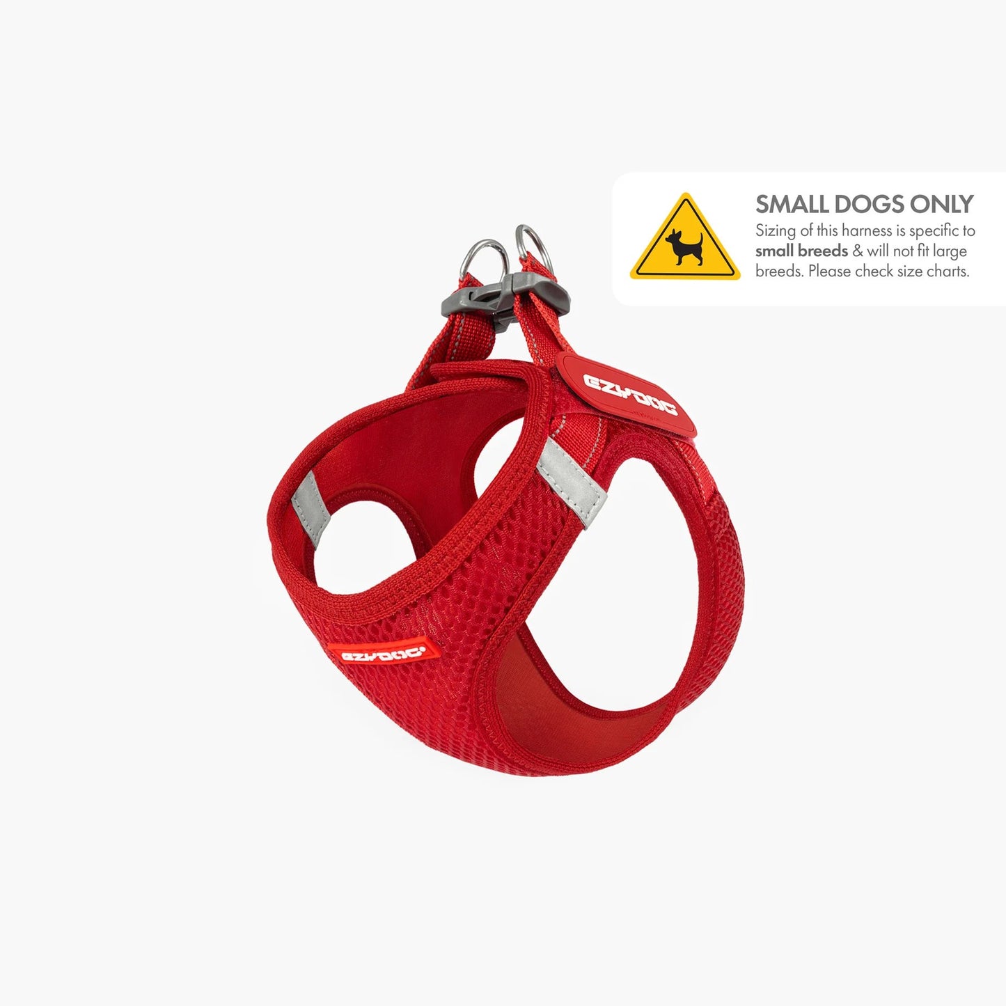 EzyDog FormFit Mesh Harness Red