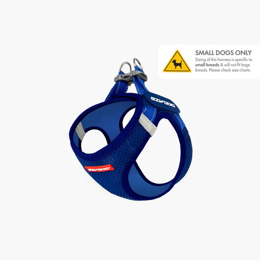 EzyDog FormFit Mesh Harness Blue