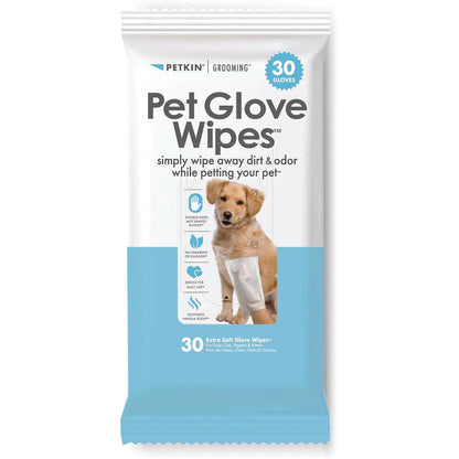 Petkin Pet Glove Wipes Vanilla Scented 30pk