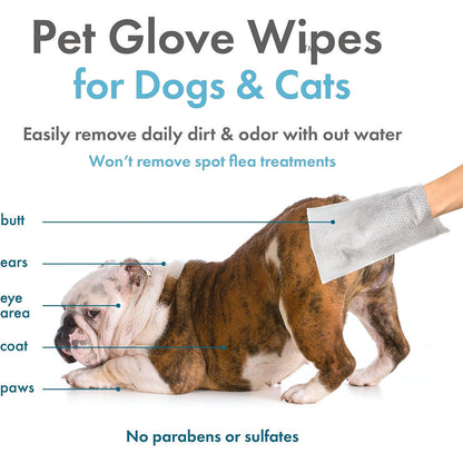 Petkin Pet Glove Wipes Vanilla Scented 30pk