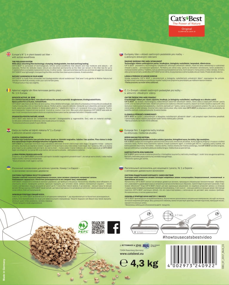 Cat's Best Original Organic Clumping Litter