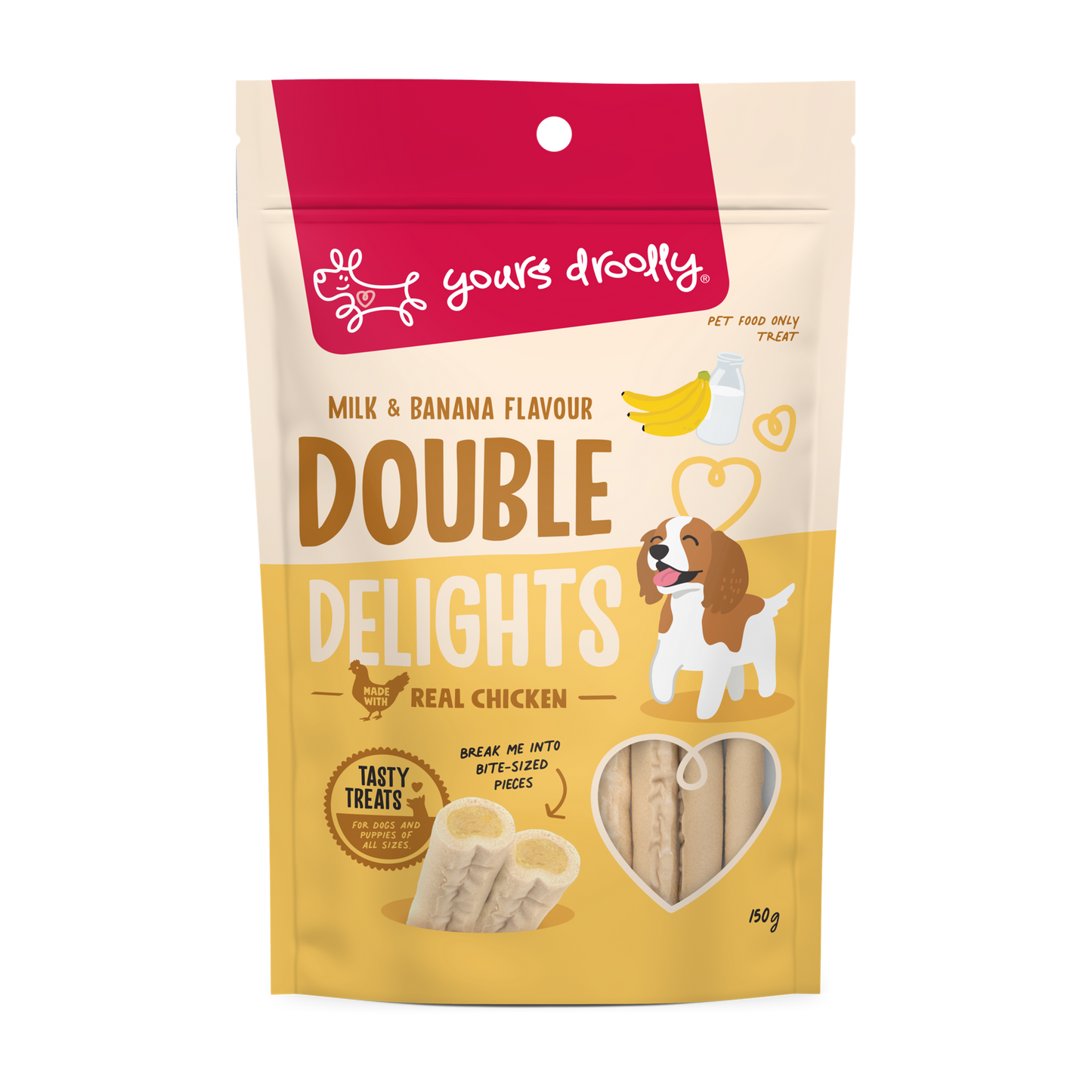 Yours Droolly Double Delight Milk & Banana
