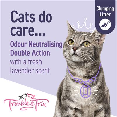 Trouble and Trix Odour Neutralising Lavender Litter 15L (WAREHOUSE PICK UP & LOCAL DELIVERY ONLY)