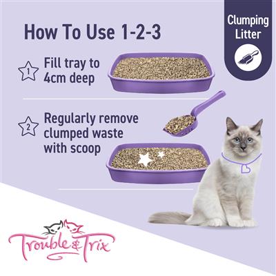 Trouble and Trix Odour Neutralising Lavender Litter 15L (WAREHOUSE PICK UP & LOCAL DELIVERY ONLY)