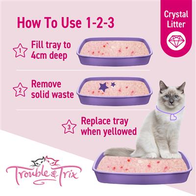 Trouble & Trix Lavender Crystals Litter 15L