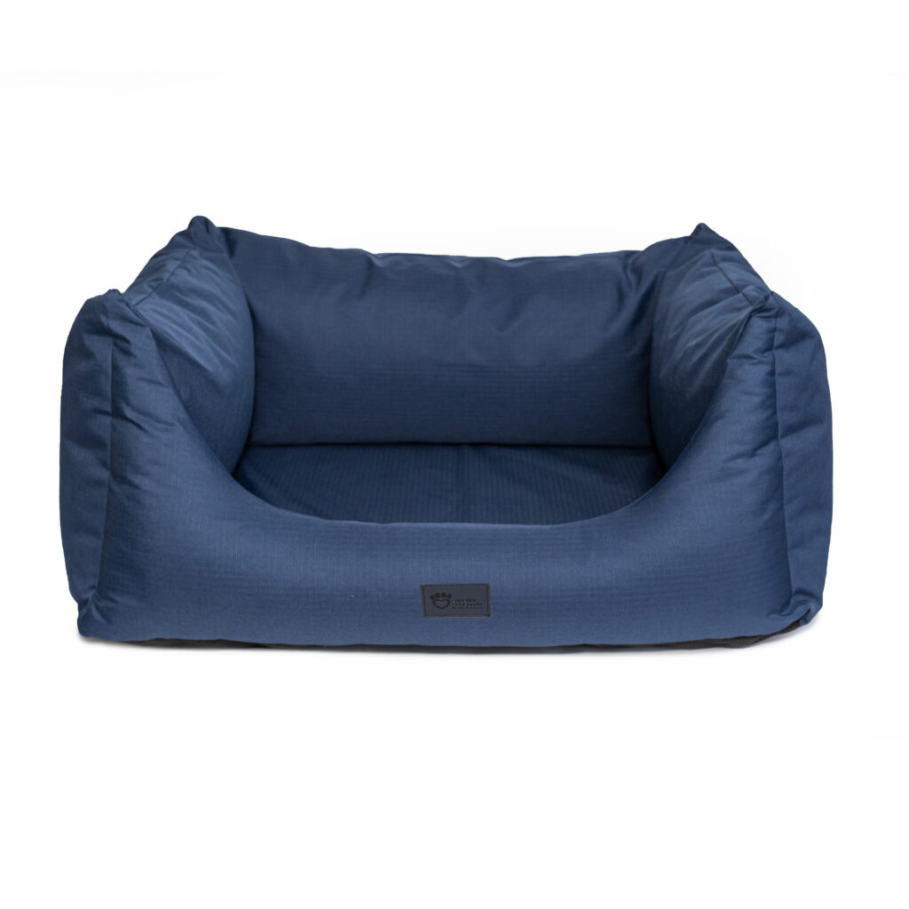 Superior Pet Goods High Side Hideout Ortho Dog Bed Ripstop Bondi Blue