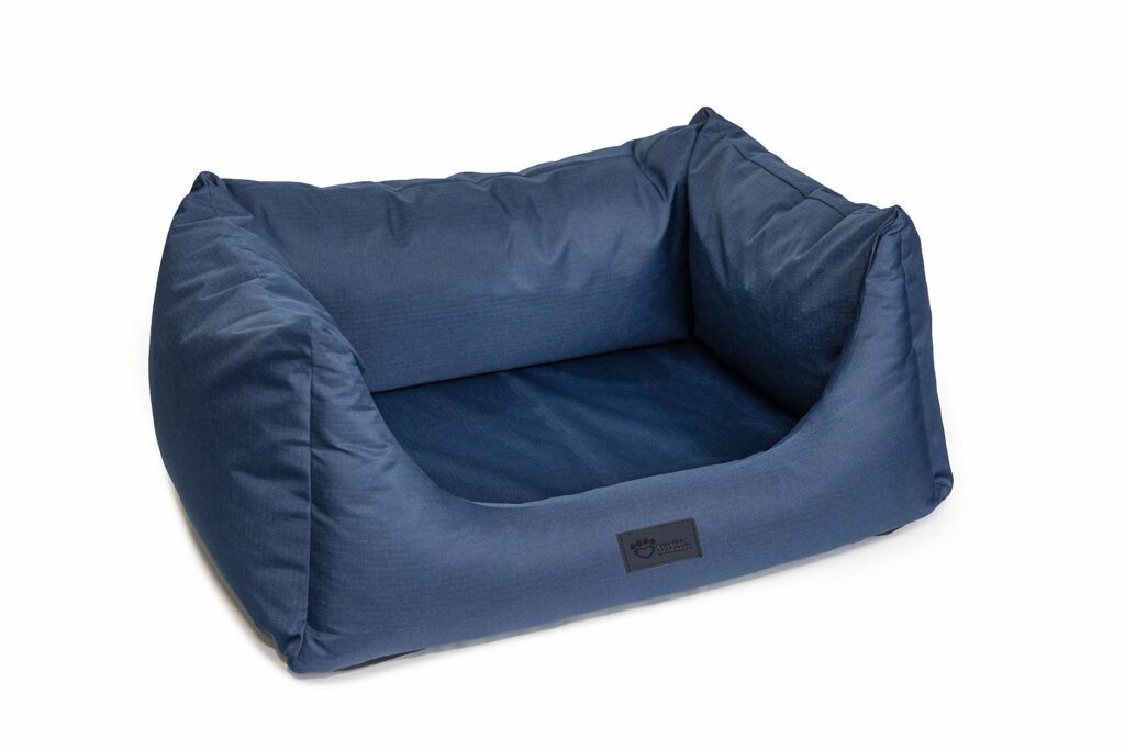 Superior Pet Goods High Side Hideout Ortho Dog Bed Ripstop Bondi Blue