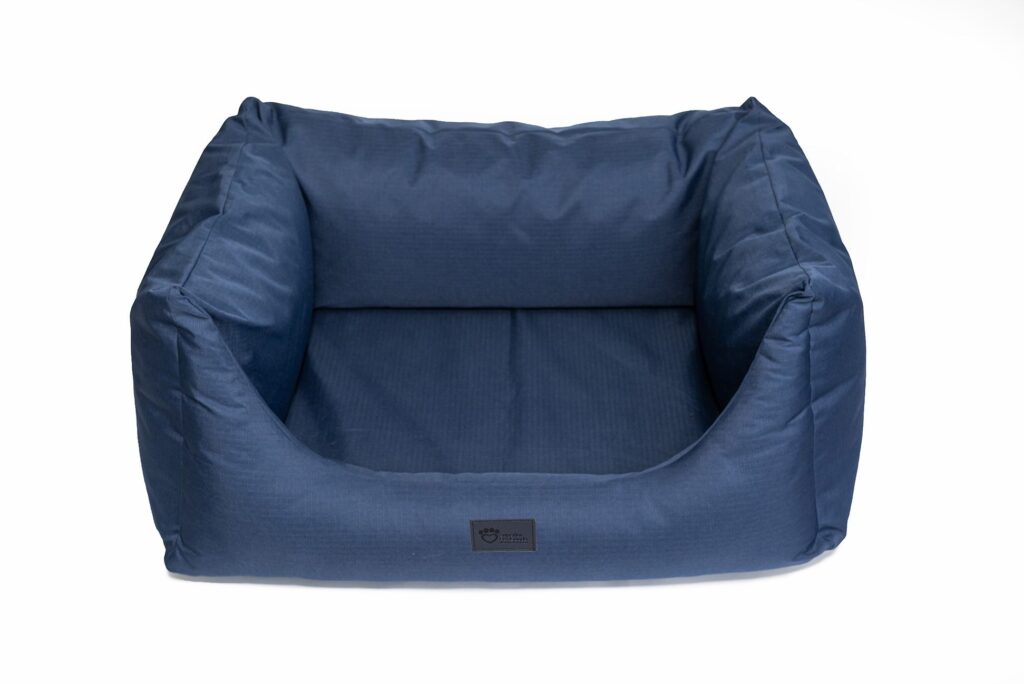 Superior Pet Goods High Side Hideout Ortho Dog Bed Ripstop Bondi Blue