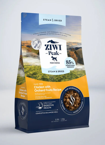 ZIWI Peak Steam & Dried Chicken with Orchard Fruits Recipe for Dogs