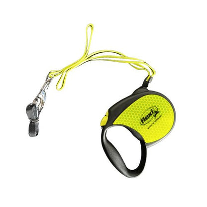 Flexi Neon Cord Lead Retractable Yellow Small 5m