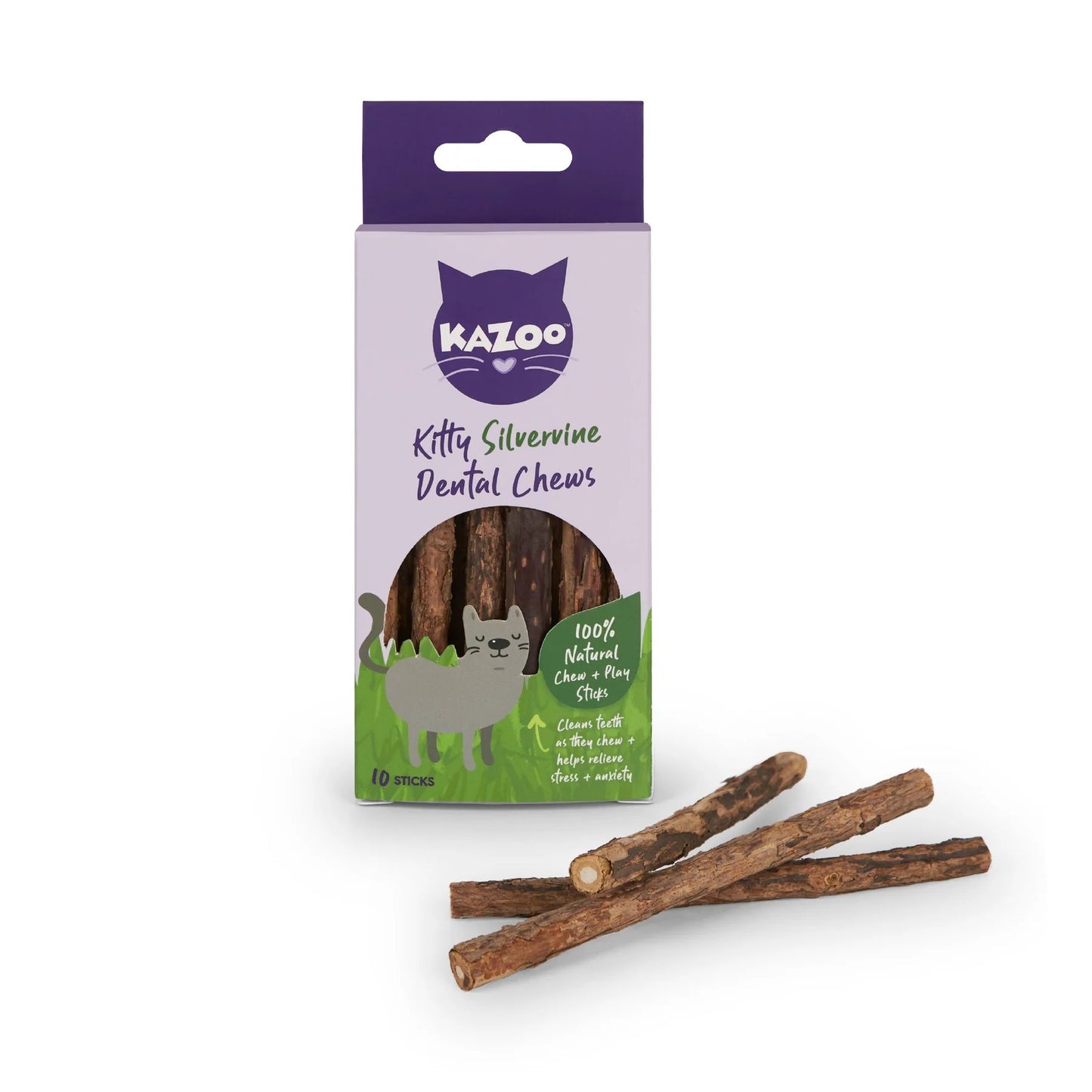 Kazoo Kitty Silvervine Dental Chews 10pk