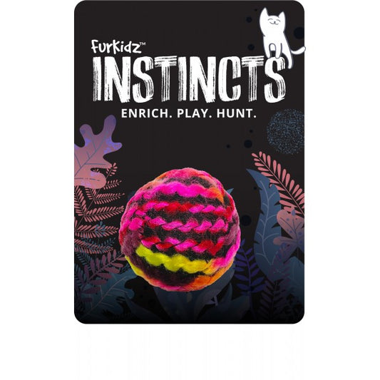 Furkidz Instincts Wolly Ball Pink
