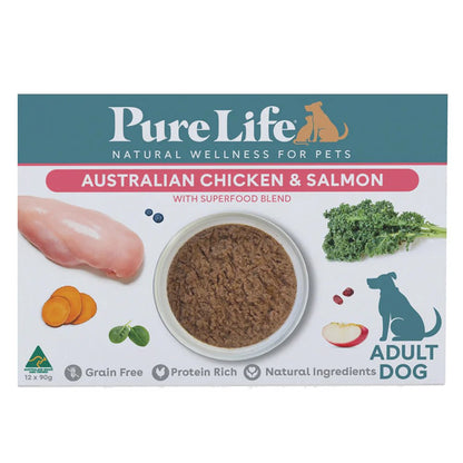 Pure Life Chicken & Salmon Pate for Adult Dogs