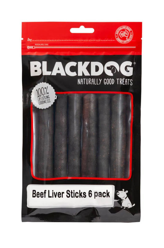 BlackDog Beef Liver Sticks 6pk