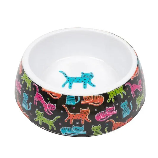 SimplyCAT Colourful Cats Cat Bowl 225mL