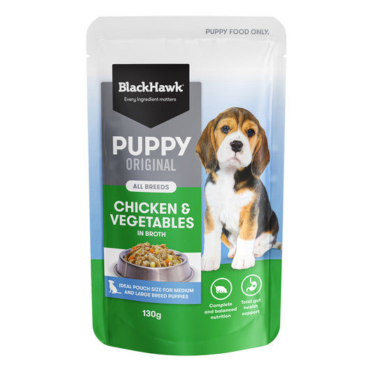 Black Hawk Original Medium/Large Breed Puppy Chicken & Vegetables Wet Dog Food