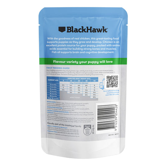 Black Hawk Original Medium/Large Breed Puppy Chicken & Vegetables Wet Dog Food