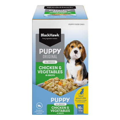 Black Hawk Original Medium/Large Breed Puppy Chicken & Vegetables Wet Dog Food