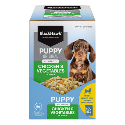 Black Hawk Original Small Breed Puppy Chicken & Vegetables Wet Dog Food