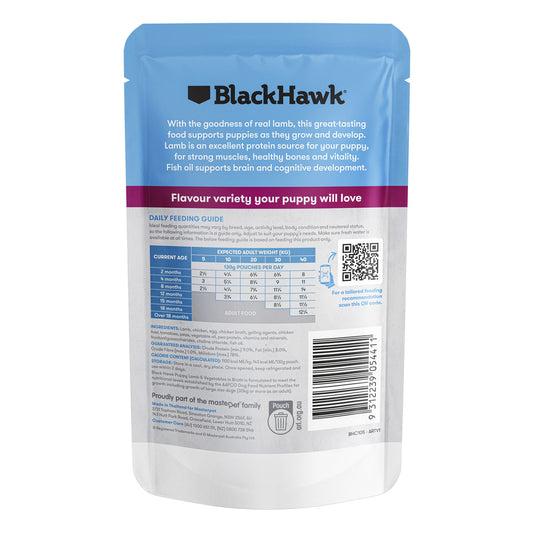 Black Hawk Original Medium/ Large Breed Puppy Lamb & Vegetables Wet Dog Food