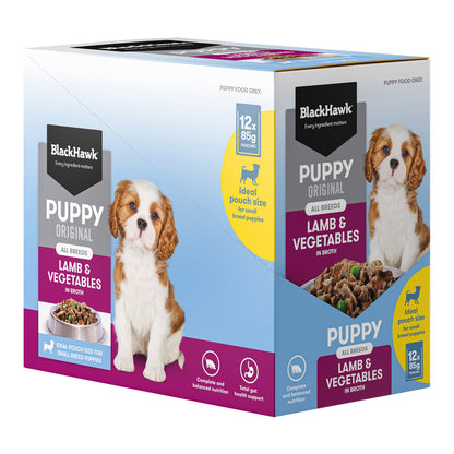 Black Hawk Original Small Breed Puppy Lamb & Vegetables Wet Dog Food