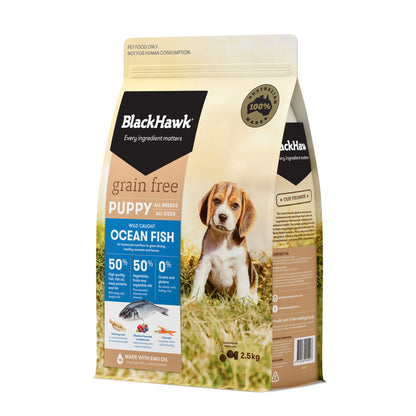 Black Hawk Grain Free Puppy Ocean Fish Dry Dog Food