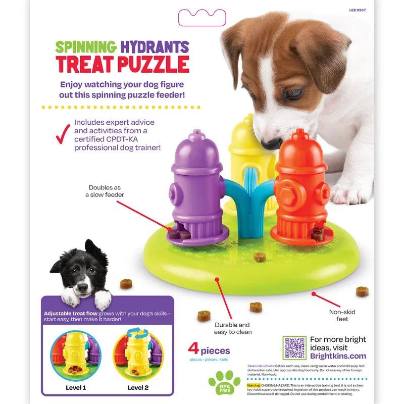 Brightkins Spinning Hydrants Treat Puzzle