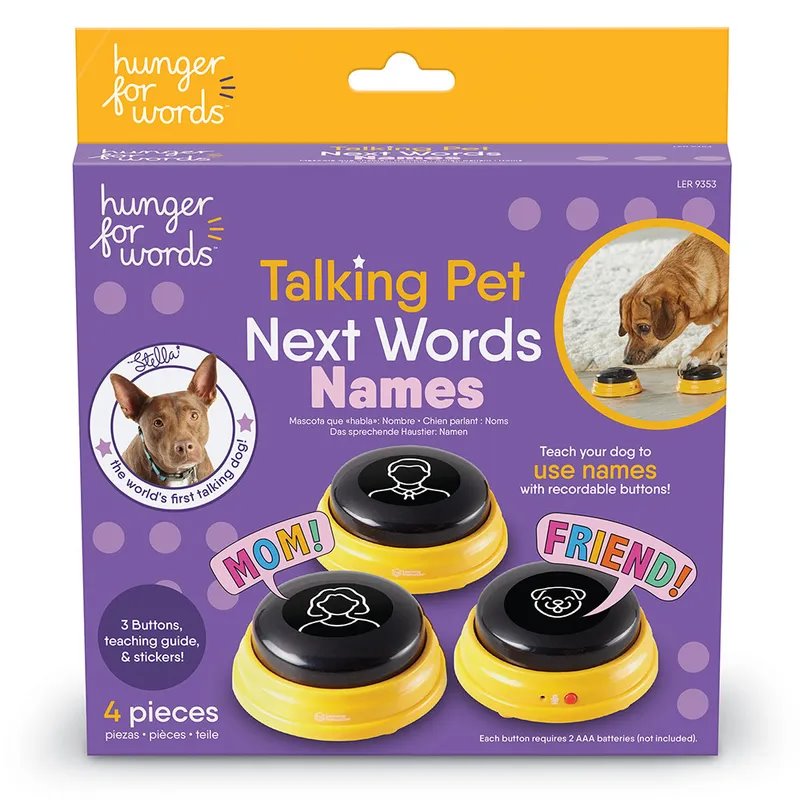 Hunger for Words Talking Pet Next Words Names