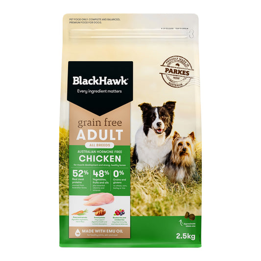 Black Hawk Grain Free Adult All Breeds Chicken Dry Dog Food