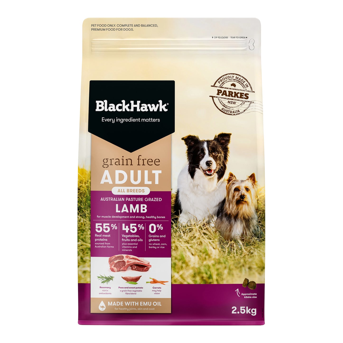 Black Hawk Grain Free Adult All Breeds Lamb Dry Dog Food