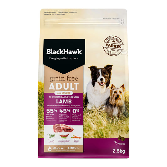 Black Hawk Grain Free Adult All Breeds Lamb Dry Dog Food