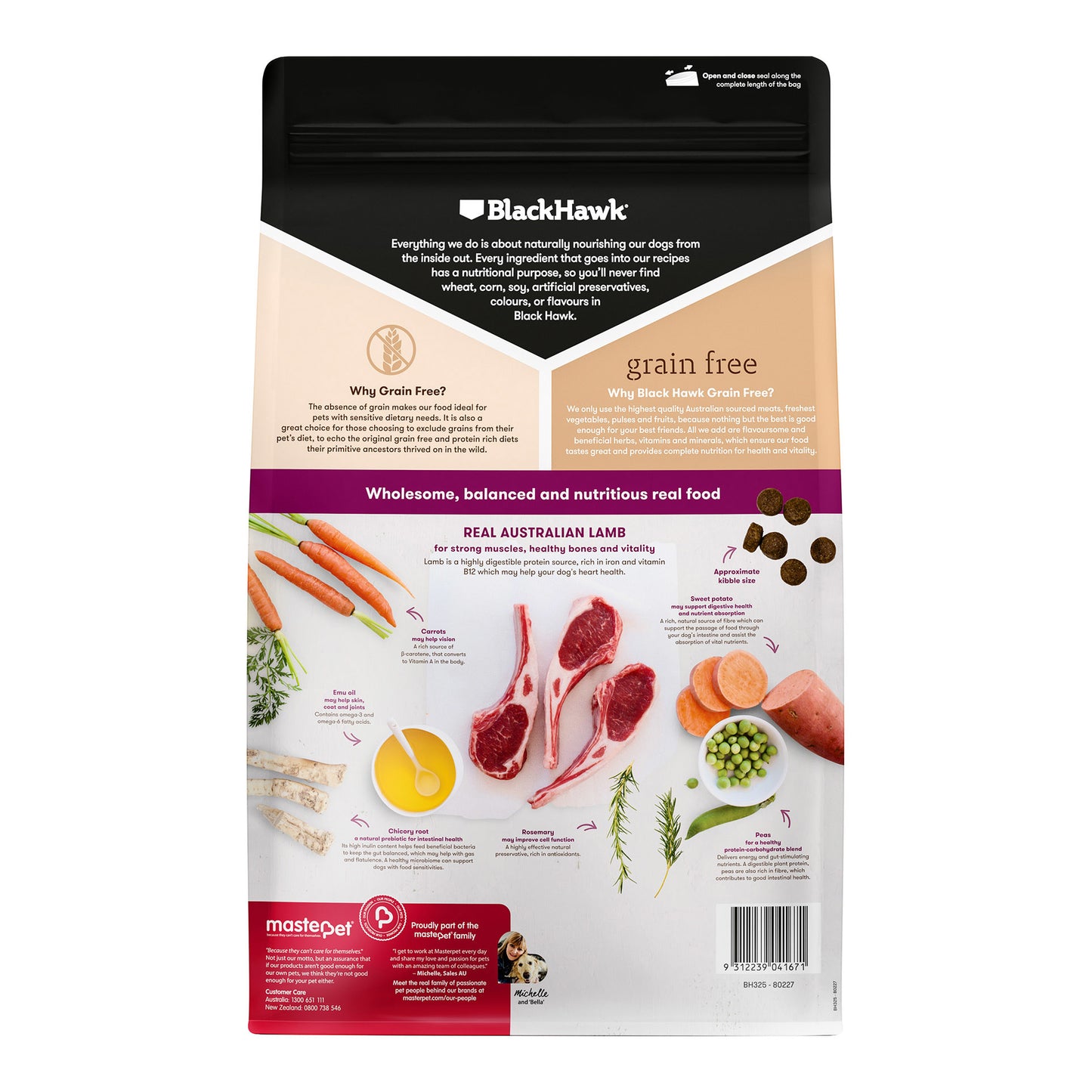 Black Hawk Grain Free Adult All Breeds Lamb Dry Dog Food