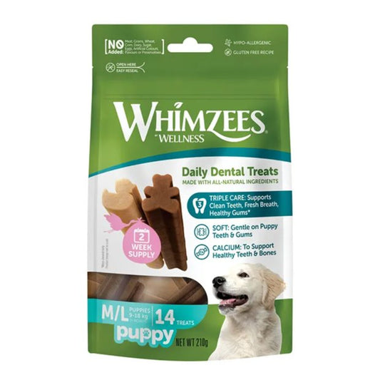 Whimzees Puppy Dental Dog Treats Med/Large