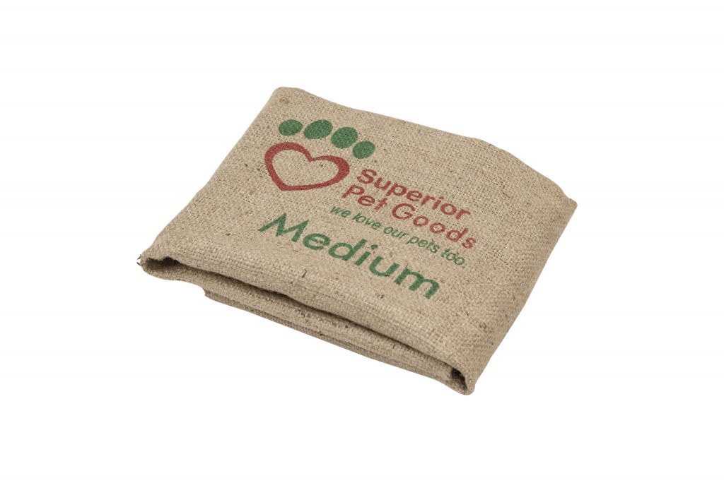 Superior Pet Goods Fitted Hessian Dog Bed Cover