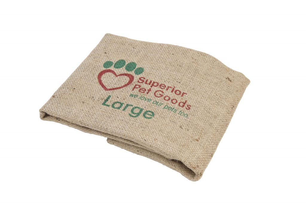 Superior Pet Goods Fitted Hessian Dog Bed Cover