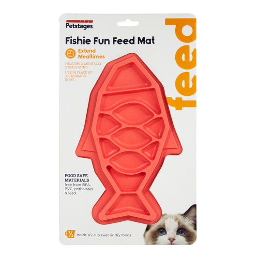 Outward Hound Fishie Fun Feed Mat Pink