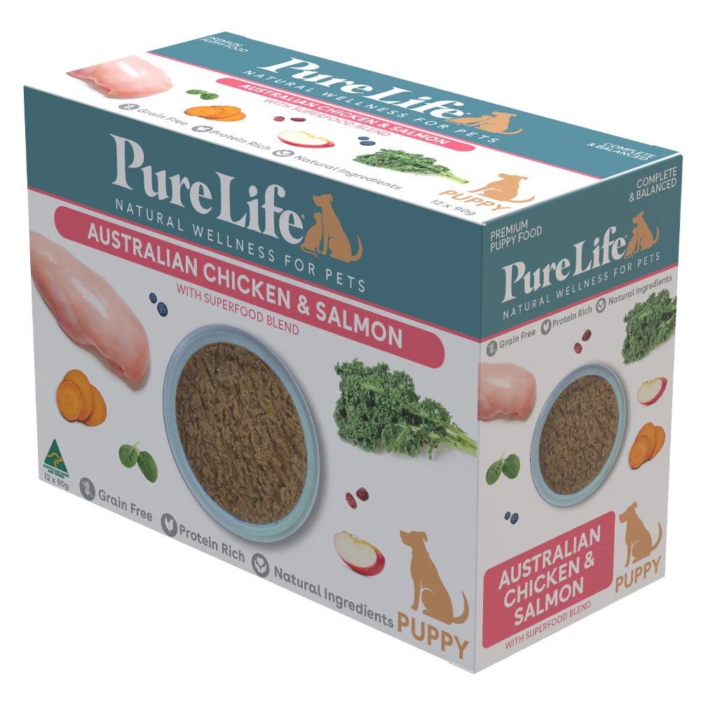 Pure Life Chicken & Salmon Pate for Puppies
