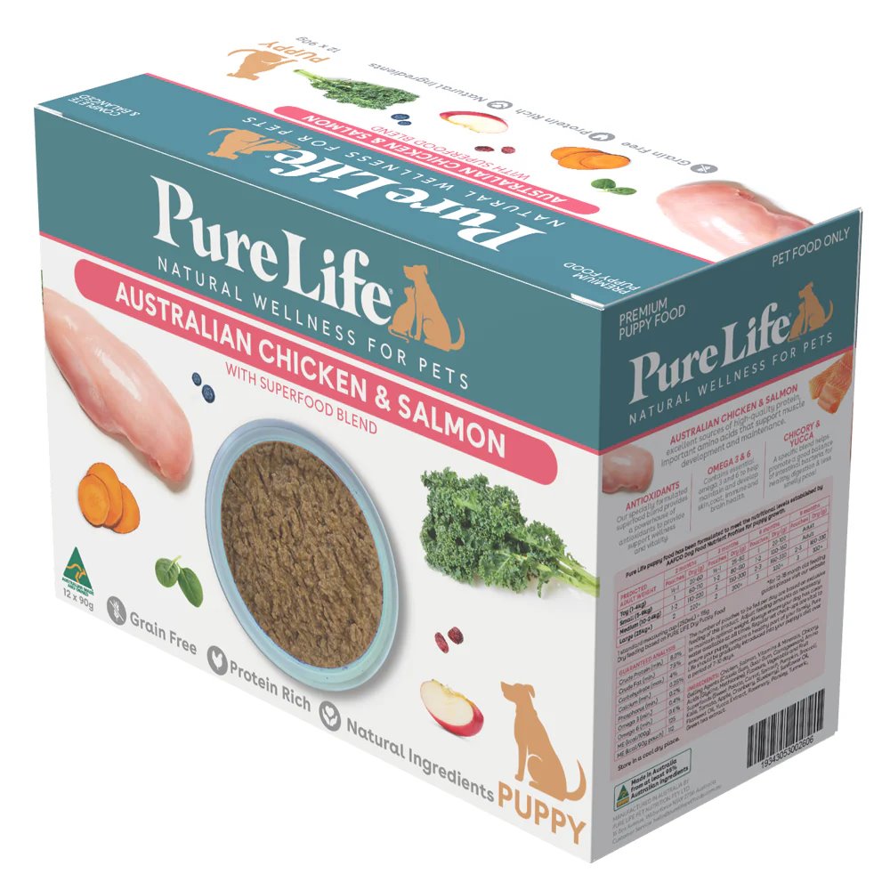 Pure Life Chicken & Salmon Pate for Puppies