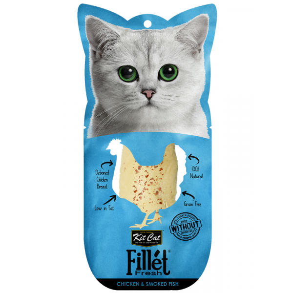 Kit Cat Fillet Fresh Chicken & Smoked Fish 30g