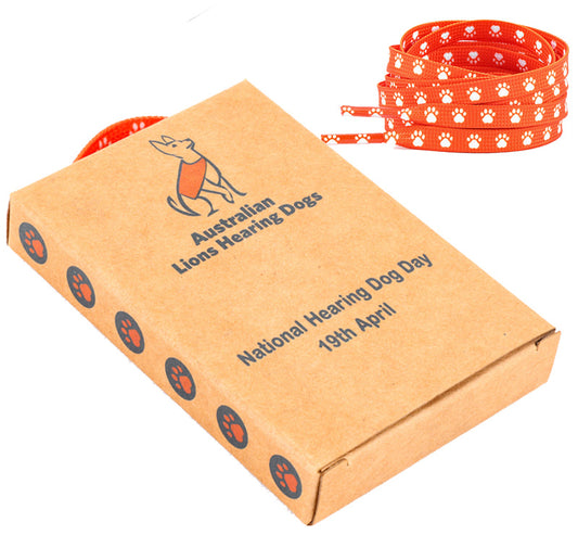 Australian Lions Hearing Dogs National Hearing Dog Day Shoelaces