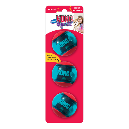 KONG Squeezz Action Ball Red