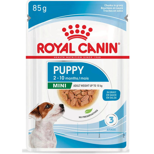 Royal Canin Mini Puppy Wet Food Pouches Chunks in Gravy