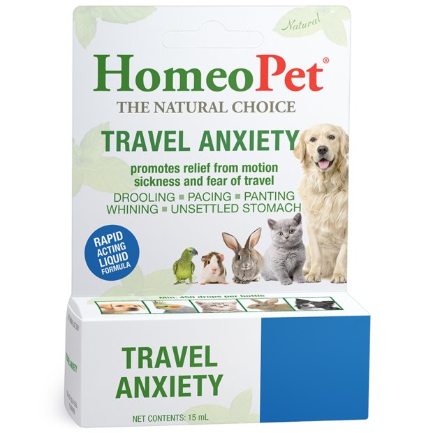 HomeoPet Travel Anxiety Natural Liquid Supplement 15mL