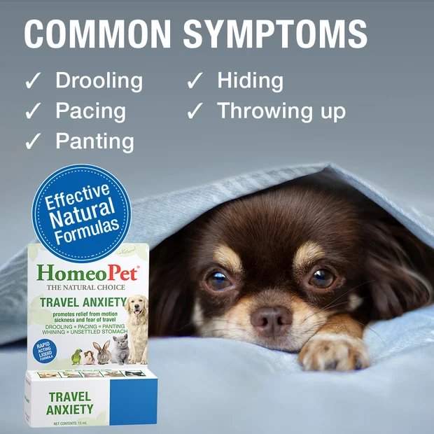 HomeoPet Travel Anxiety Natural Liquid Supplement 15mL