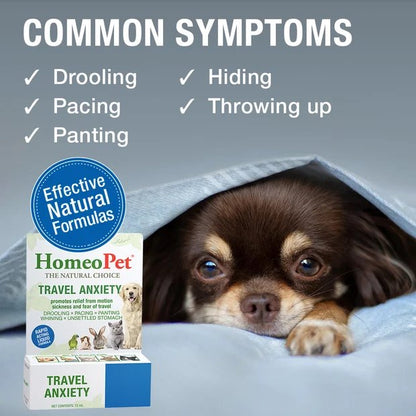 HomeoPet Travel Anxiety Natural Liquid Supplement 15mL