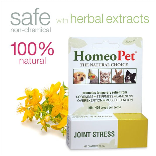HomeoPet Joint Stress Natural Liquid Supplement 15mL