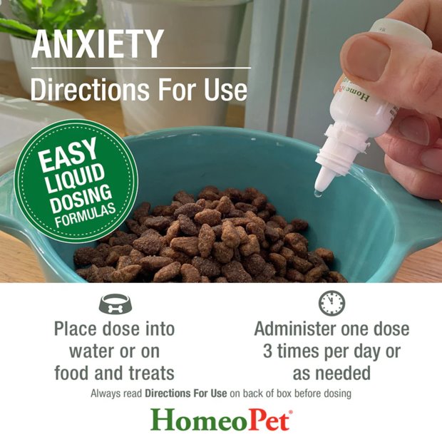HomeoPet Anxiety Natural Liquid Supplement 15mL