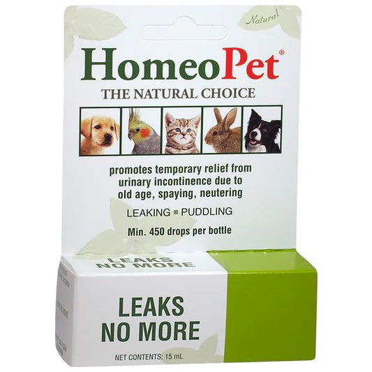 HomeoPet Leaks No More Natural Liquid Supplement 15mL