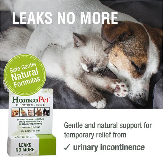HomeoPet Leaks No More Natural Liquid Supplement 15mL