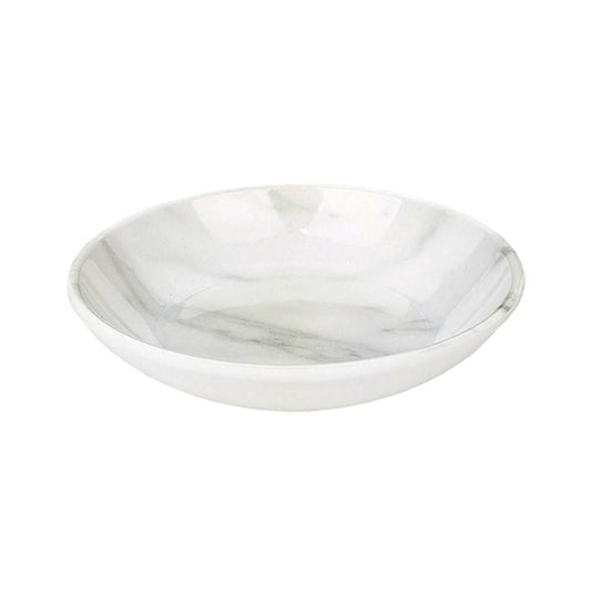 Cattitude Cat Saucer Melamine Carrara Marble